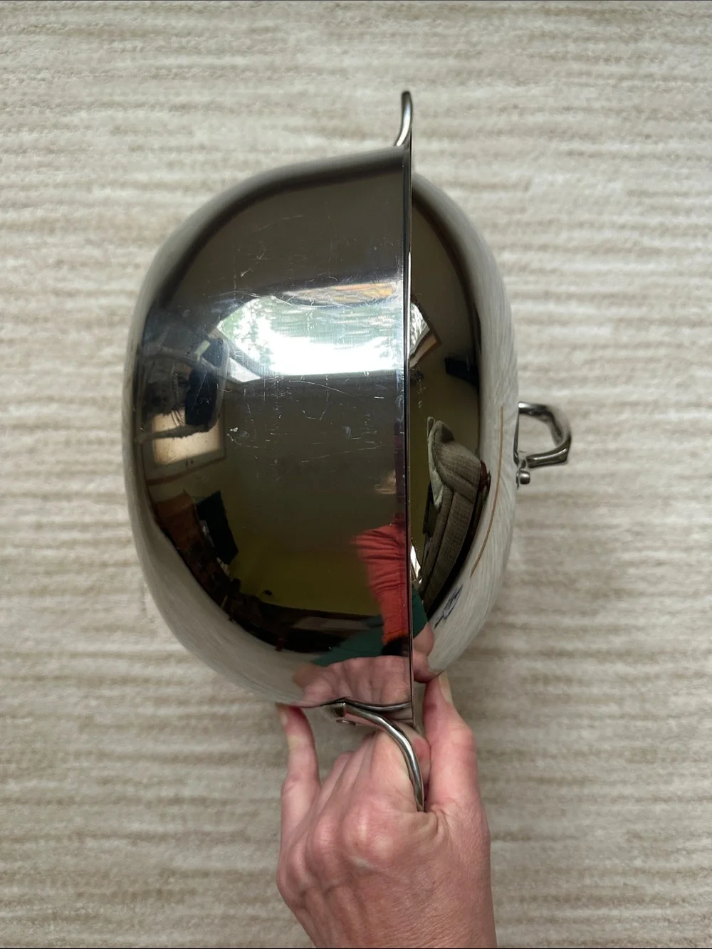 All-Clad Brushed Stainless Steel 5.5-Qt Dutch Oven with Dome Lid Stock Pot